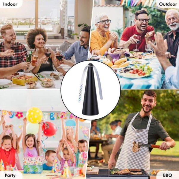 81LvGNihH5L._AC_SL1500_ 4 Pack Bug Fan Fly Deterrent with Holographic Blades
