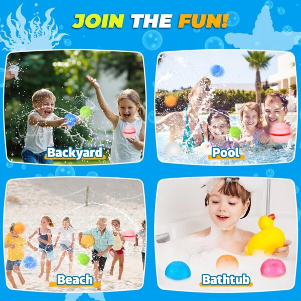 Reusable Magnetic Water Balloons with Mesh Bag