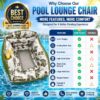3-in-1 Inflatable Pool Lounge Chair