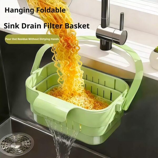 61IVQjioDhL._AC_SL1001_ 2 Pack Foldable Hanging Sink Drain Basket