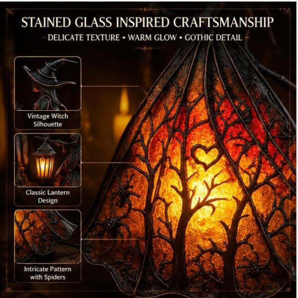 Halloween Gothic Witch Night Light
