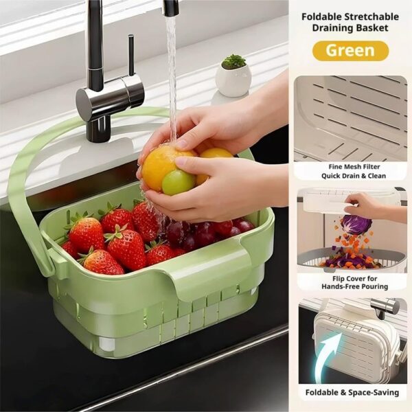 61njuYGM0TL._AC_SL1001_ 2 Pack Foldable Hanging Sink Drain Basket