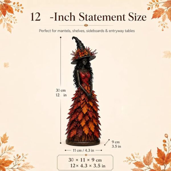 Enchanted Autumn Witch Figurine