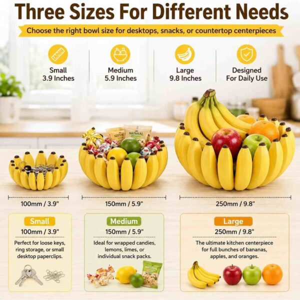 Banana Shape Fruit Bowl