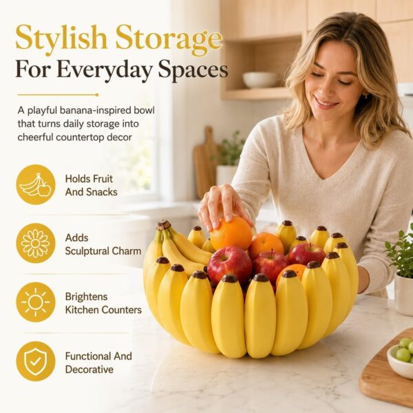 Banana Shape Fruit Bowl