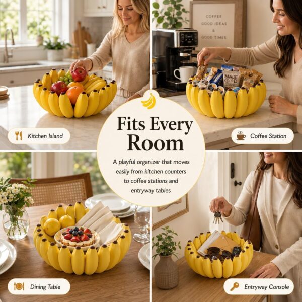 Banana Shape Fruit Bowl