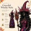 Enchanted Autumn Witch Figurine
