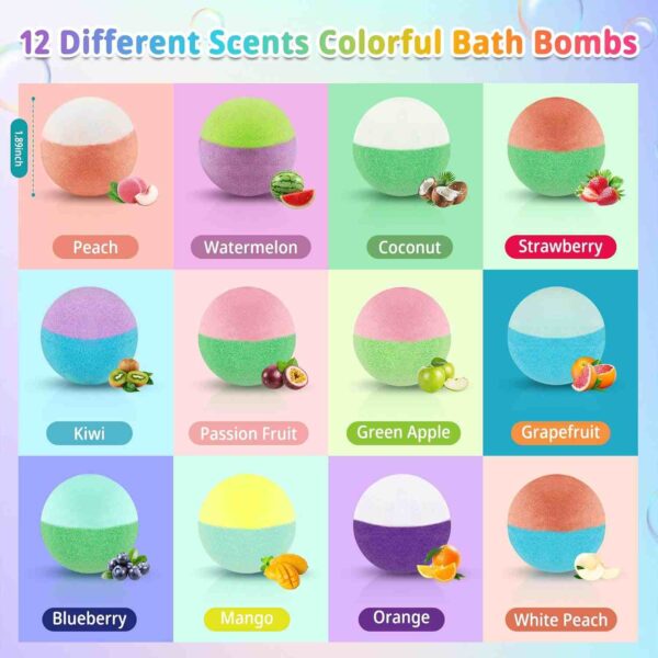 24 Pack Kids Bath Bombs with Toys