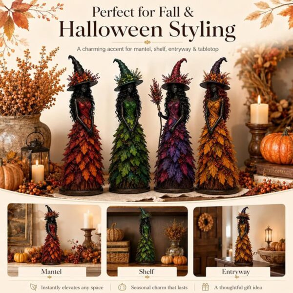 Enchanted Autumn Witch Figurine